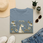 Greyhound Among Bees & Flowers T-Shirt