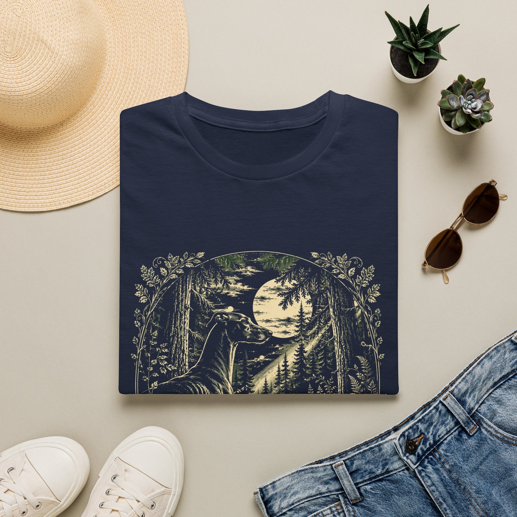 Silent Watcher Greyhound T-Shirt