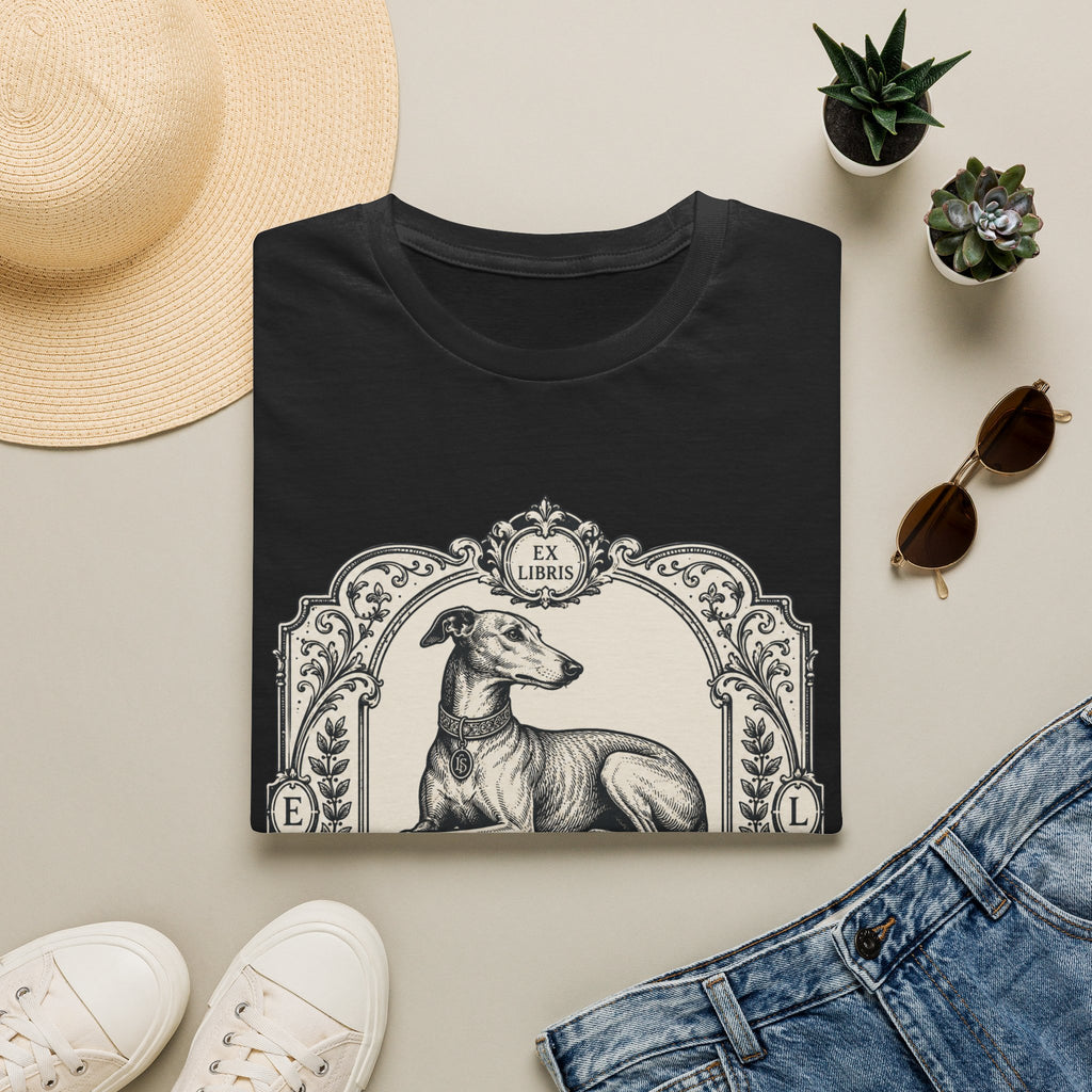Elegant Literary Greyhound T-Shirt