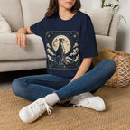 Celestial Greyhound with Moon & Stars T-Shirt