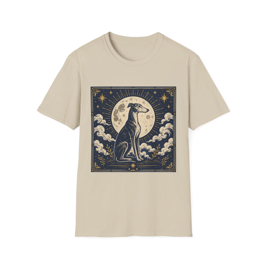 Celestial Greyhound with Moon & Stars T-Shirt