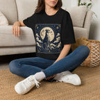 Celestial Greyhound with Moon & Stars T-Shirt