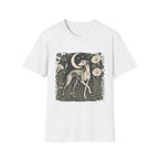 Greyhound Under Crescent Moon T-Shirt