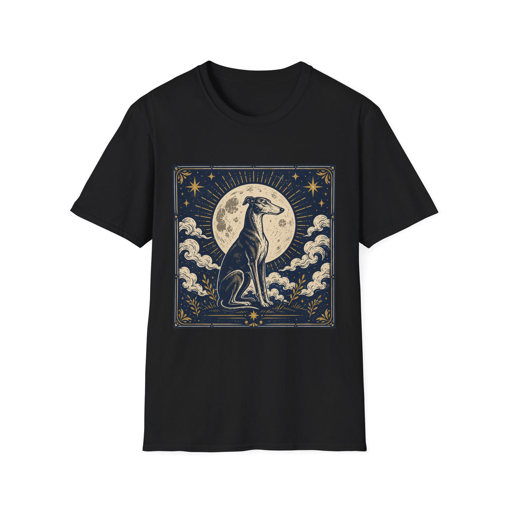Celestial Greyhound with Moon & Stars T-Shirt