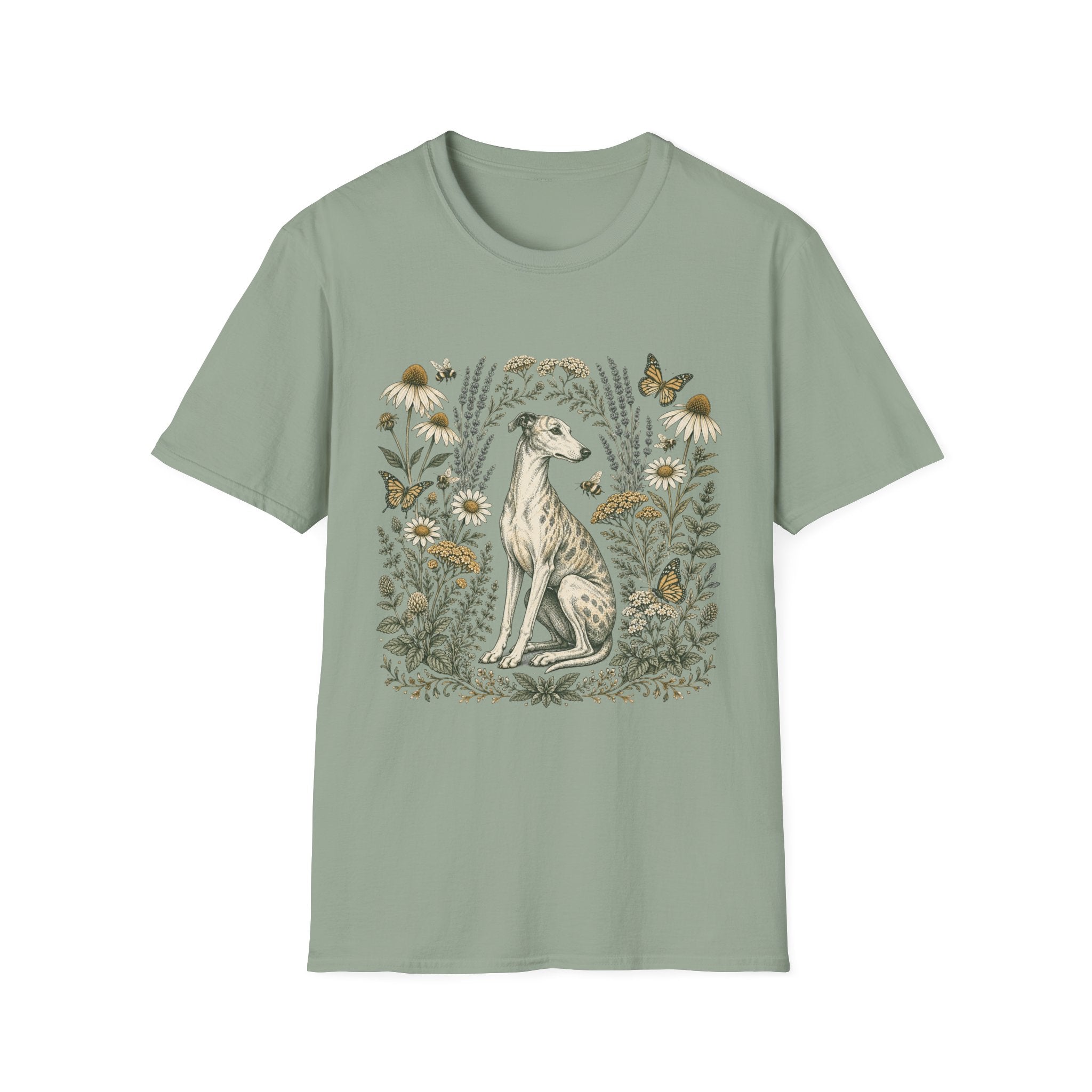 Greyhound in Botanical Garden T-Shirt