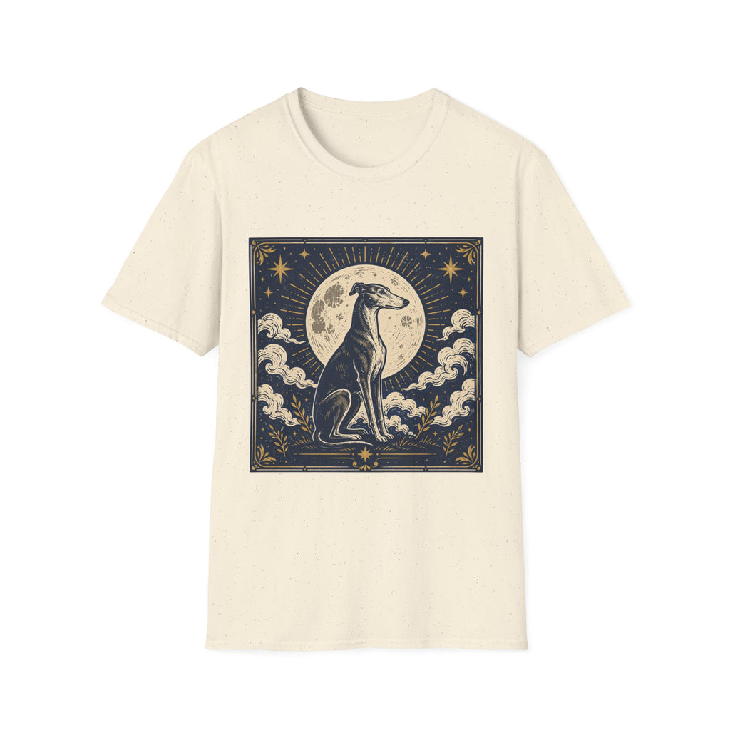 Celestial Greyhound with Moon & Stars T-Shirt