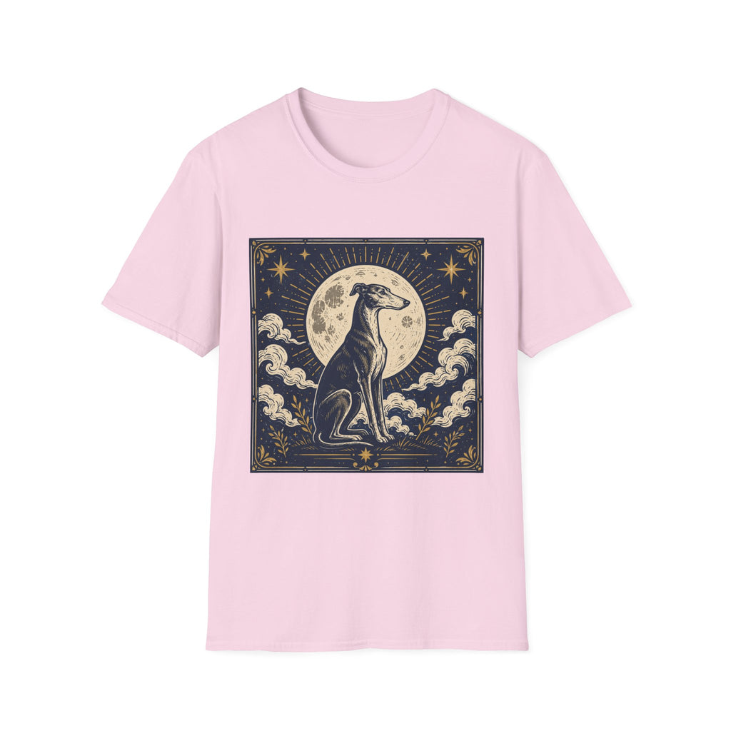 Celestial Greyhound with Moon & Stars T-Shirt