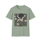 Greyhound in Moonlit Night T-Shirt
