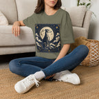 Celestial Greyhound with Moon & Stars T-Shirt