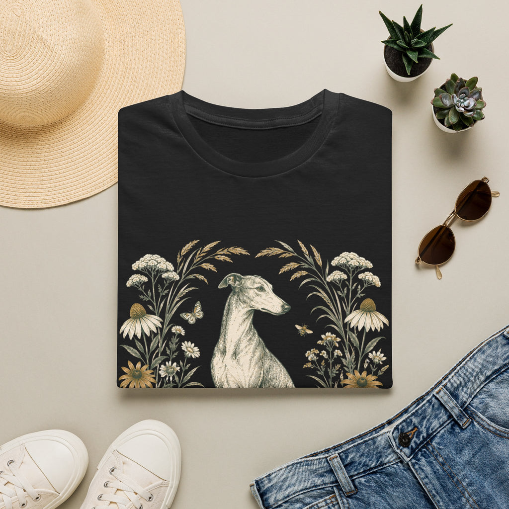 Greyhound Botanical Wreath T-Shirt