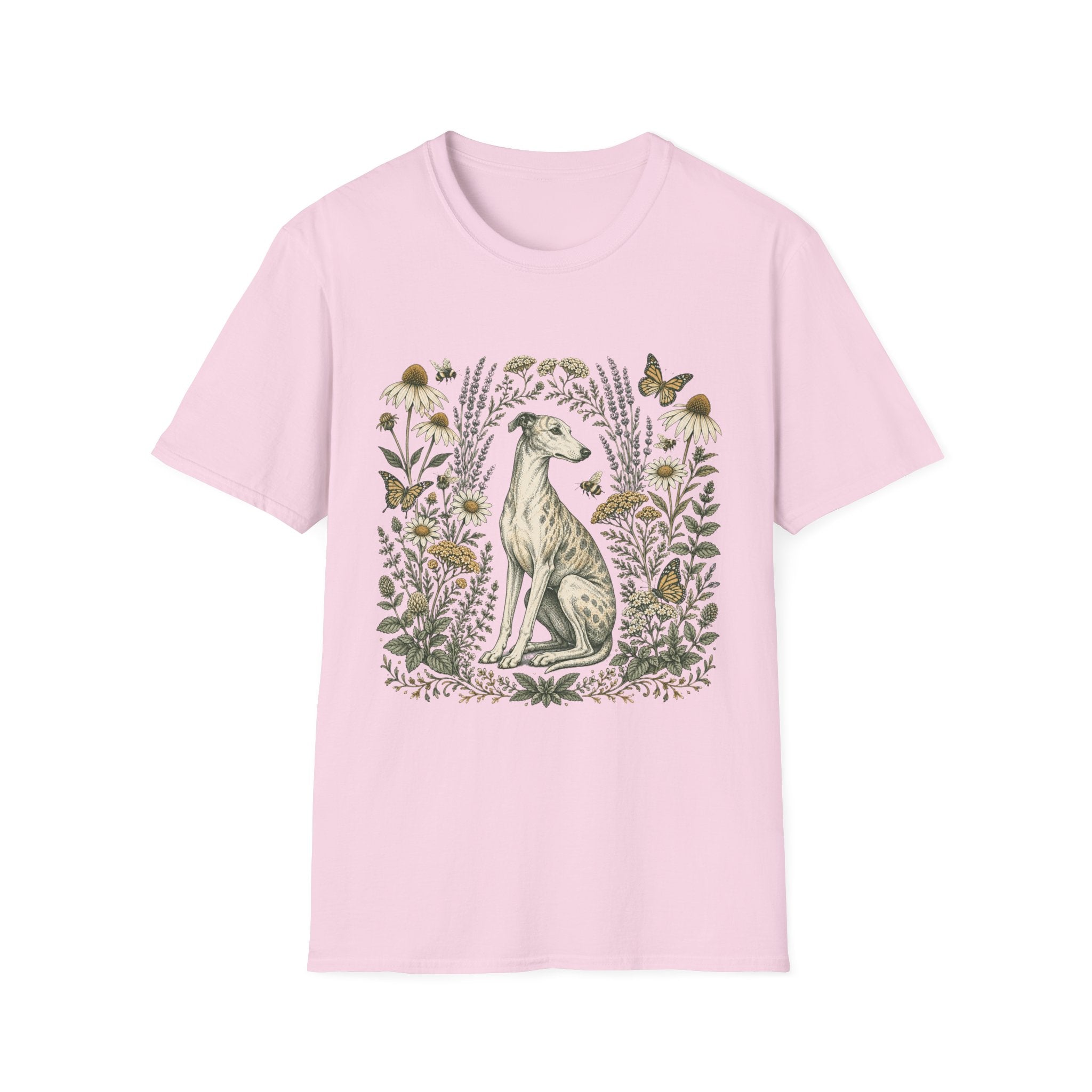 Greyhound in Botanical Garden T-Shirt