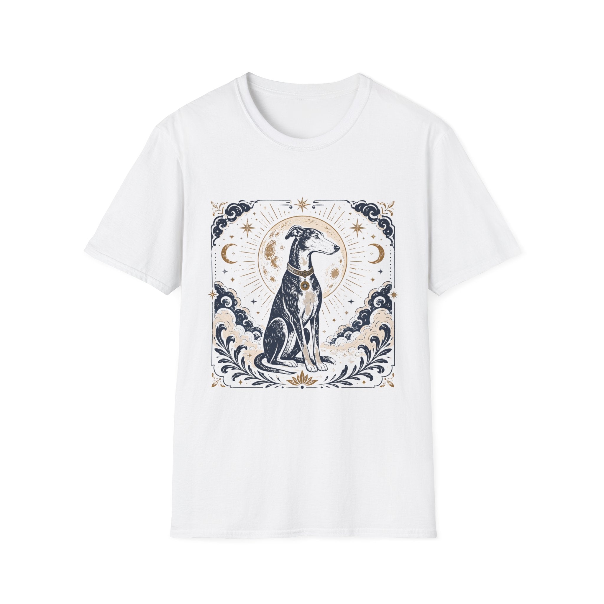 Moon Halo Celestial Greyhound T-Shirt