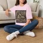 Greyhound Seated in Ferns T-Shirt