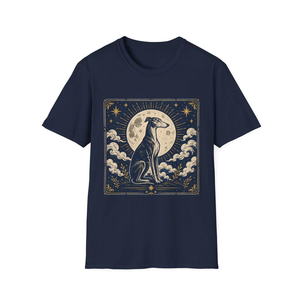 Celestial Greyhound with Moon & Stars T-Shirt