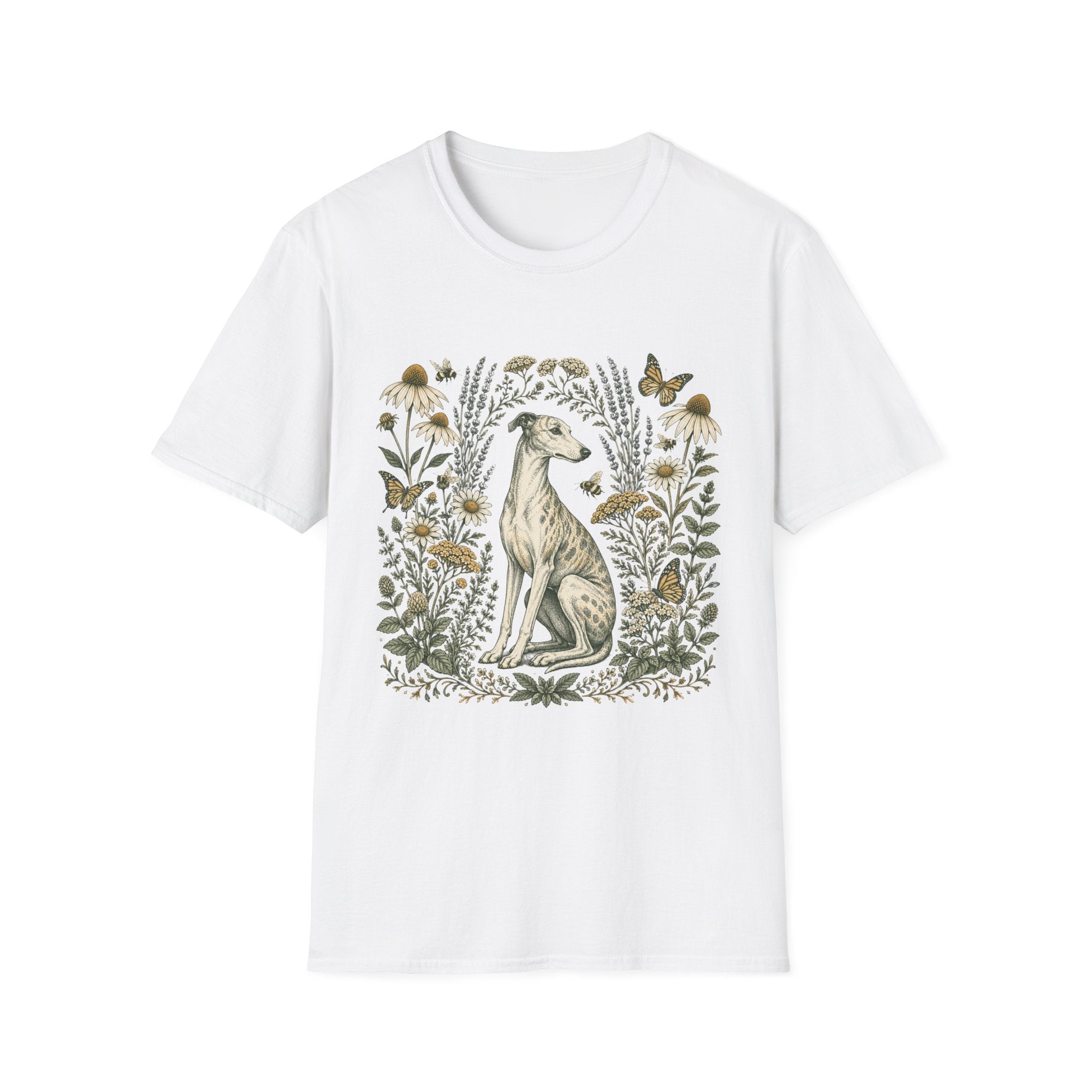 Greyhound in Botanical Garden T-Shirt