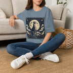 Celestial Greyhound with Moon & Stars T-Shirt