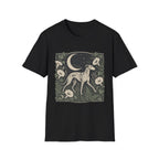 Greyhound in Moonlit Night T-Shirt