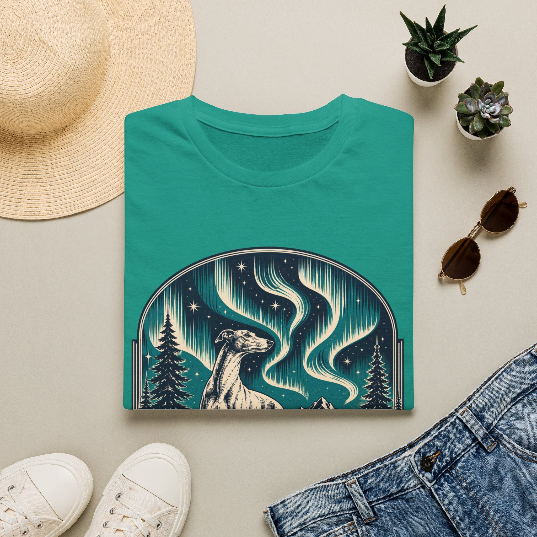 Northern Lights Greyhound T-Shirt