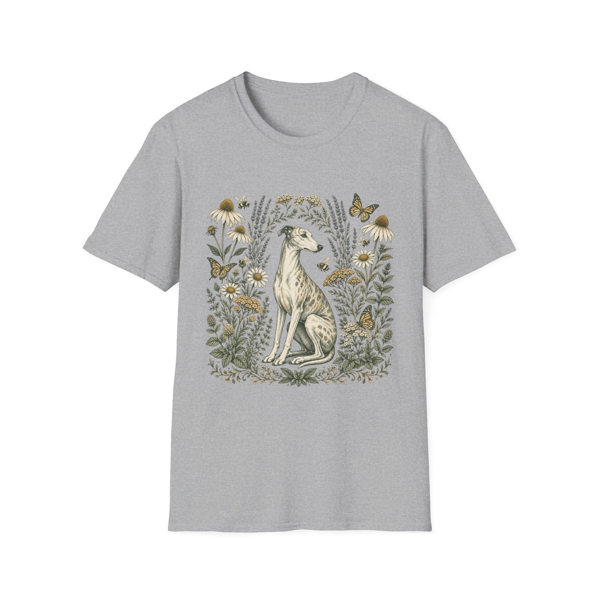 Greyhound in Botanical Garden T-Shirt
