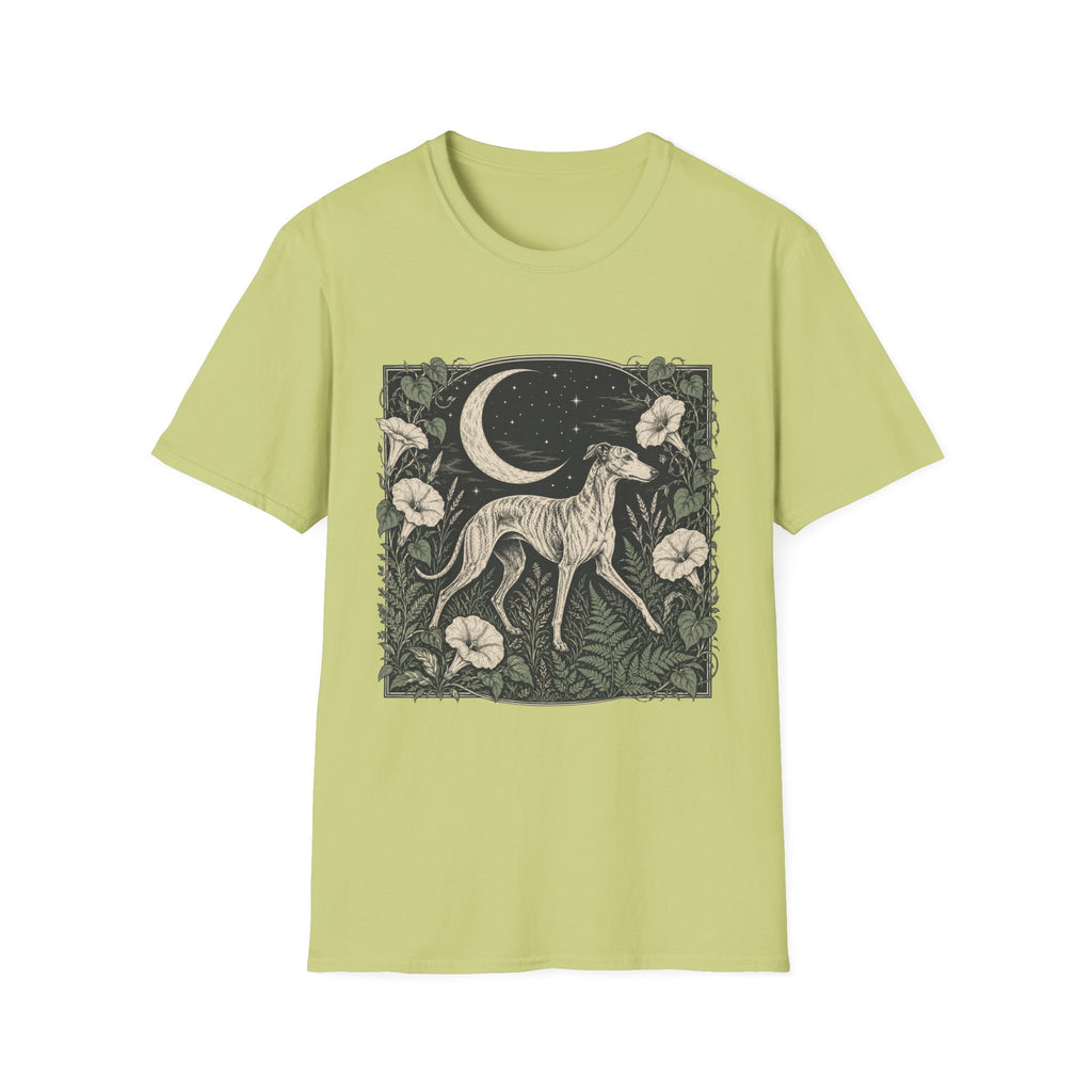 Greyhound in Moonlit Night T-Shirt