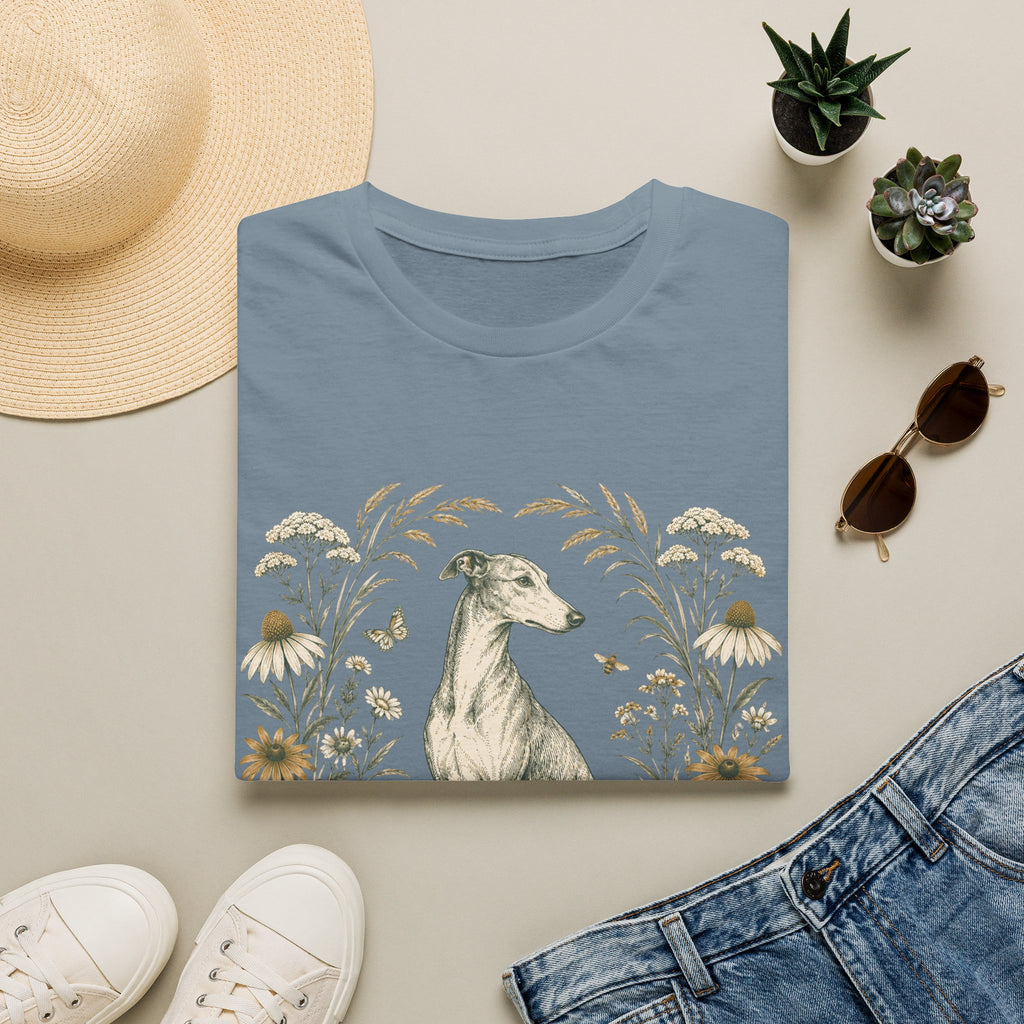 Greyhound Botanical Wreath T-Shirt