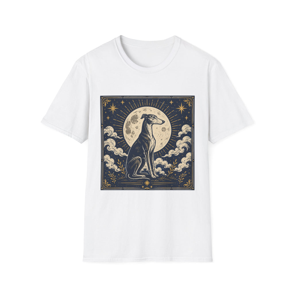 Celestial Greyhound with Moon & Stars T-Shirt