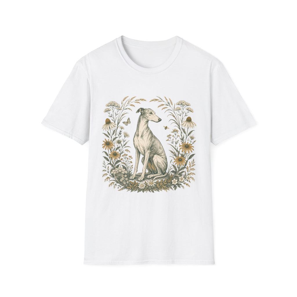 Greyhound Botanical Wreath T-Shirt