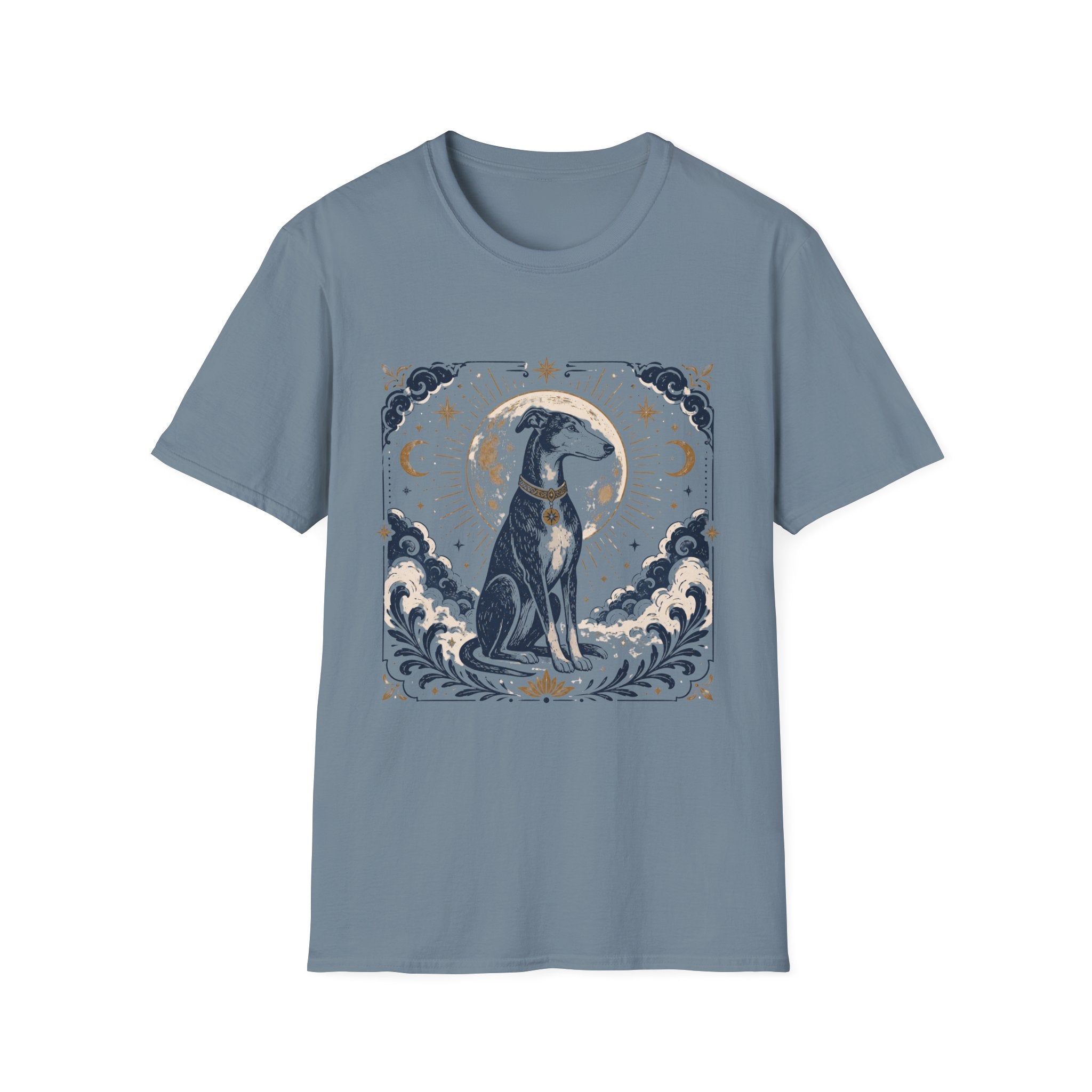 Moon Halo Celestial Greyhound T-Shirt