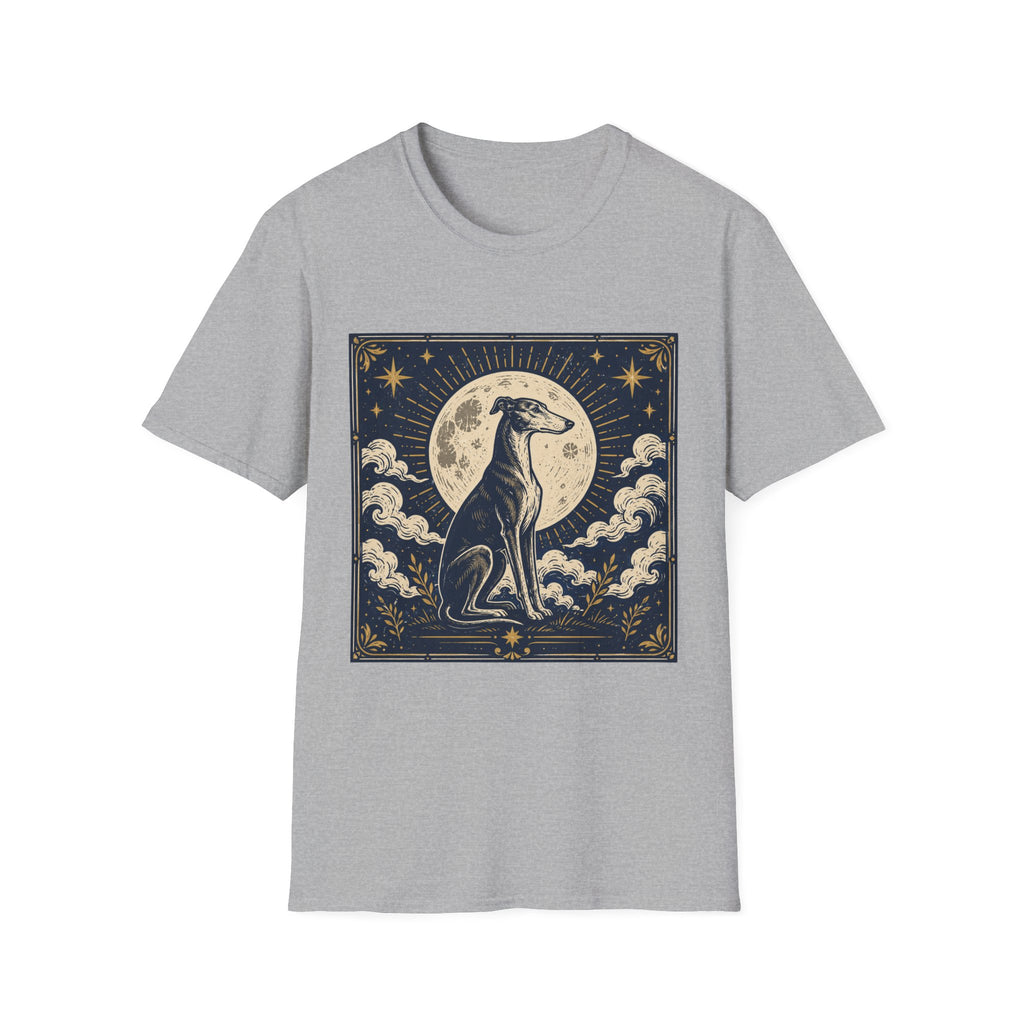 Celestial Greyhound with Moon & Stars T-Shirt