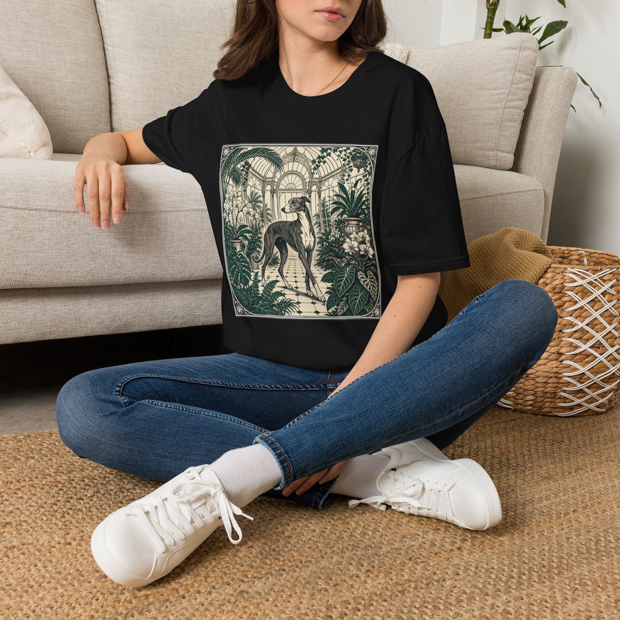 Greyhound in the Conservatory T-Shirt