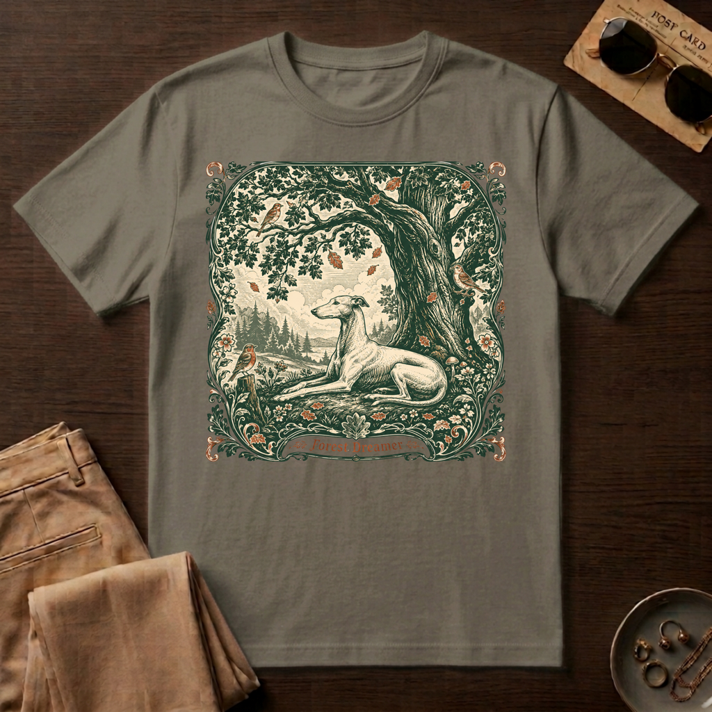 Forest Dreamer Greyhound T-Shirt