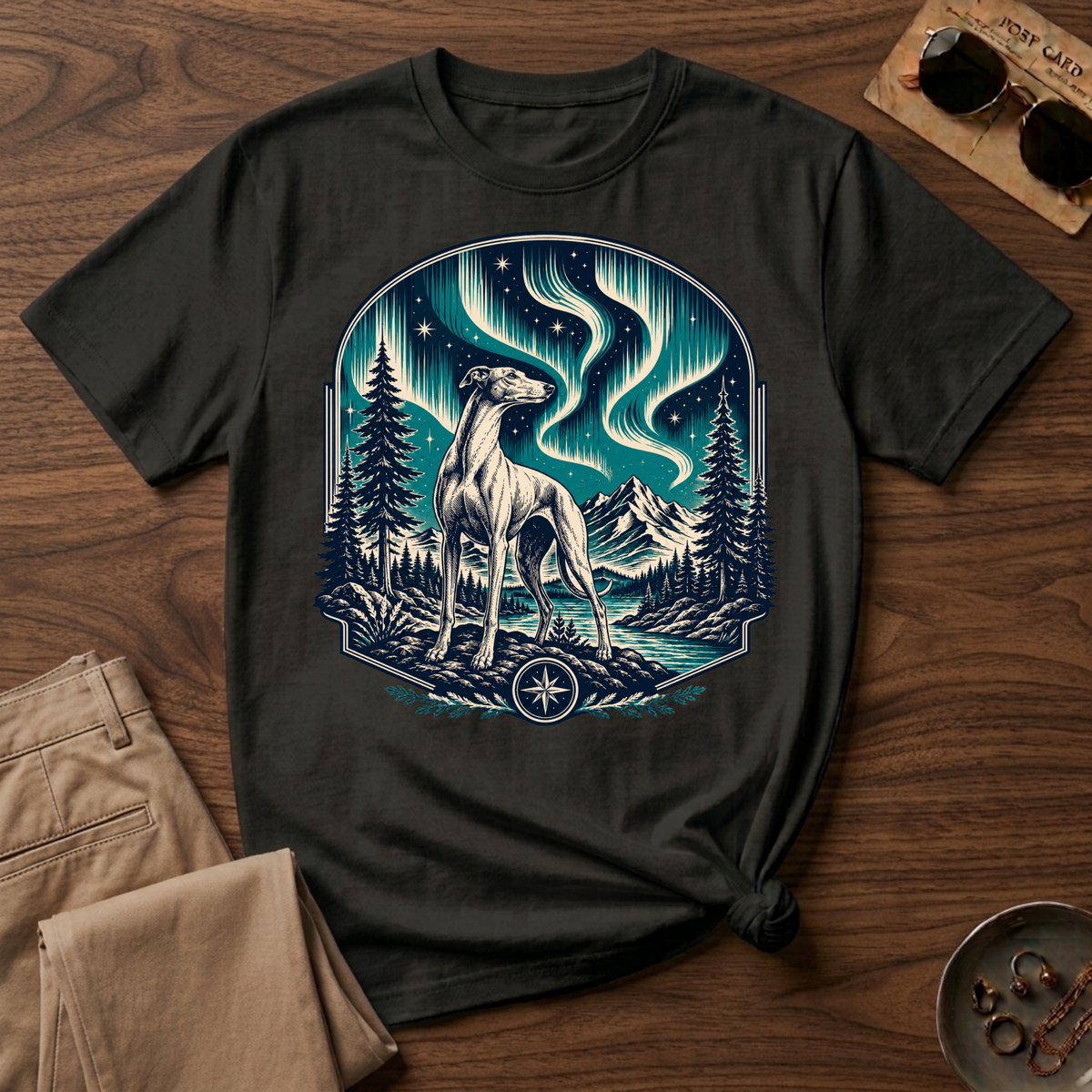 Northern Lights Greyhound T-Shirt