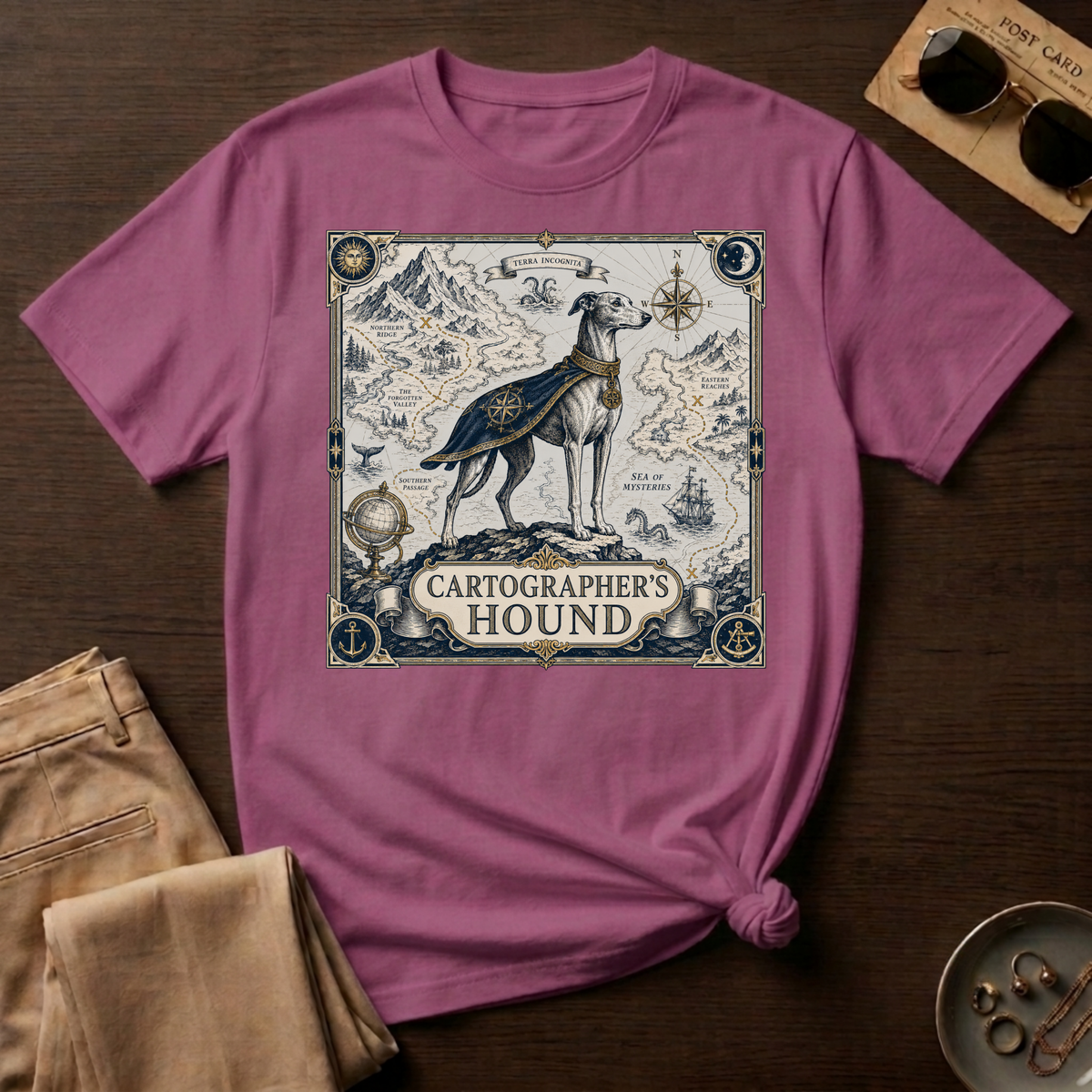 Cartographers Greyhound T-Shirt