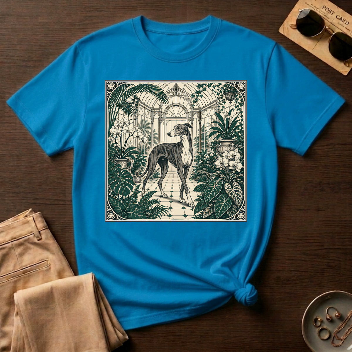 Greyhound in the Conservatory T-Shirt