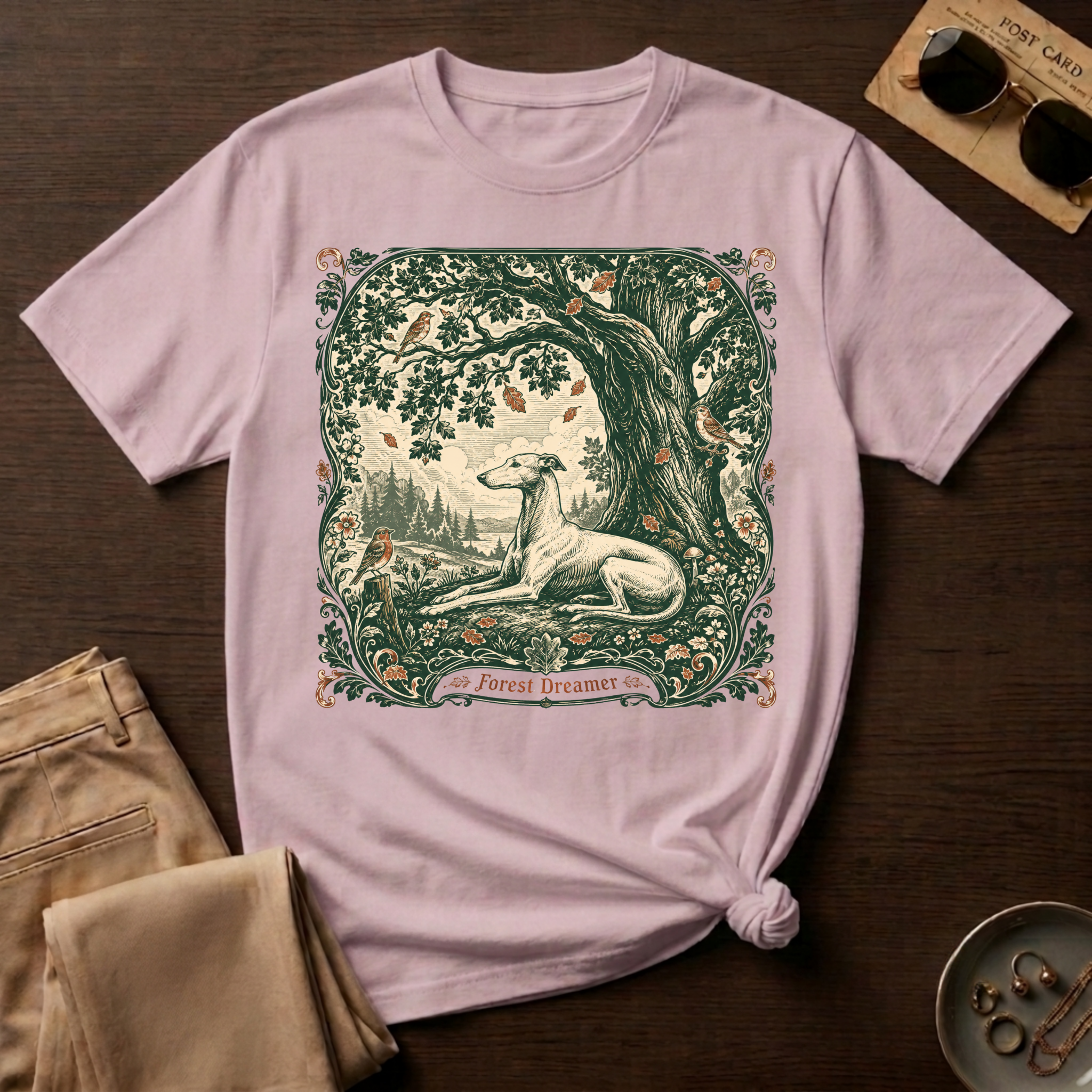 Forest Dreamer Greyhound T-Shirt