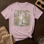 Greyhound Among Bees & Flowers T-Shirt