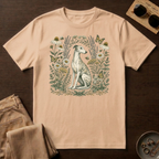 Greyhound Among Bees & Flowers T-Shirt
