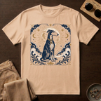Moon Halo Celestial Greyhound T-Shirt