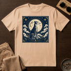 Celestial Greyhound with Moon & Stars T-Shirt