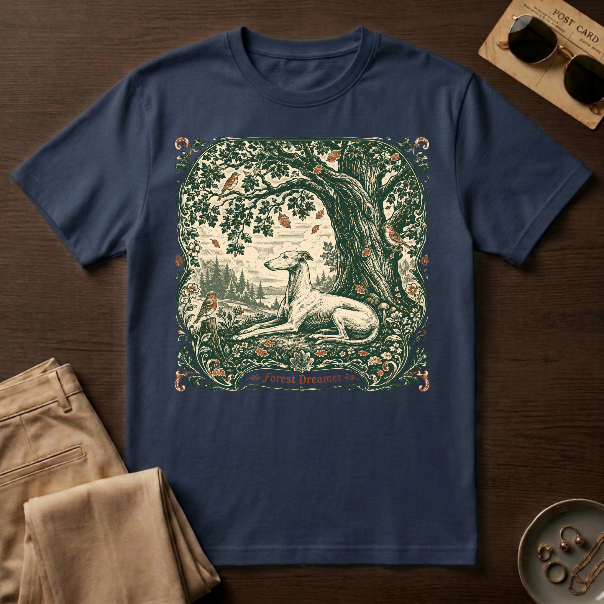 Forest Dreamer Greyhound T-Shirt