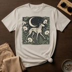 Greyhound in Moonlit Night T-Shirt