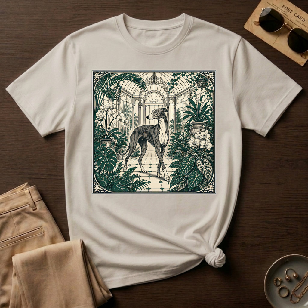 Greyhound in the Conservatory T-Shirt
