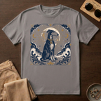Moon Halo Celestial Greyhound T-Shirt