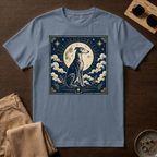 Celestial Greyhound with Moon & Stars T-Shirt