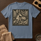 Greyhound Seated in Ferns T-Shirt