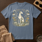 Greyhound Botanical Wreath T-Shirt