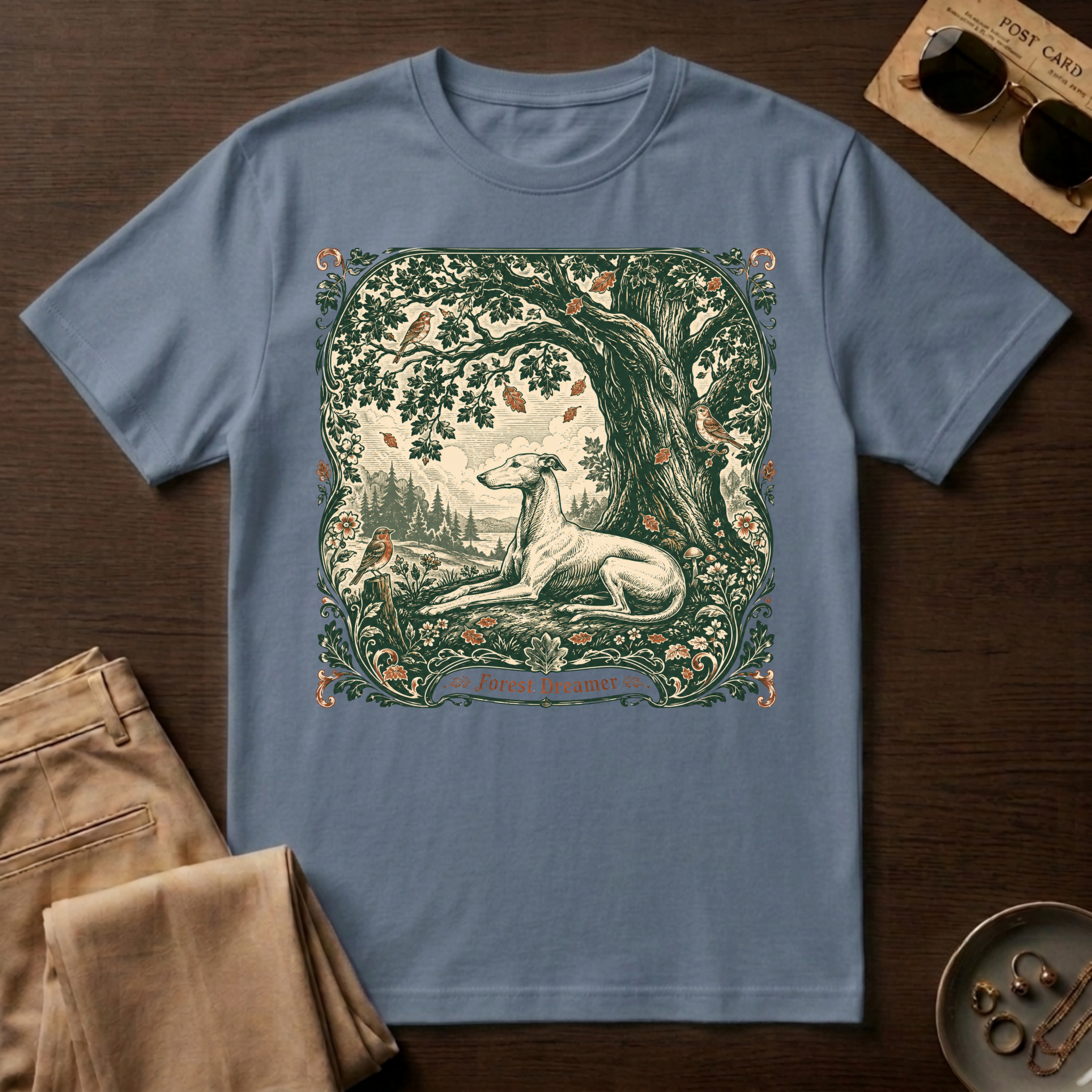 Forest Dreamer Greyhound T-Shirt