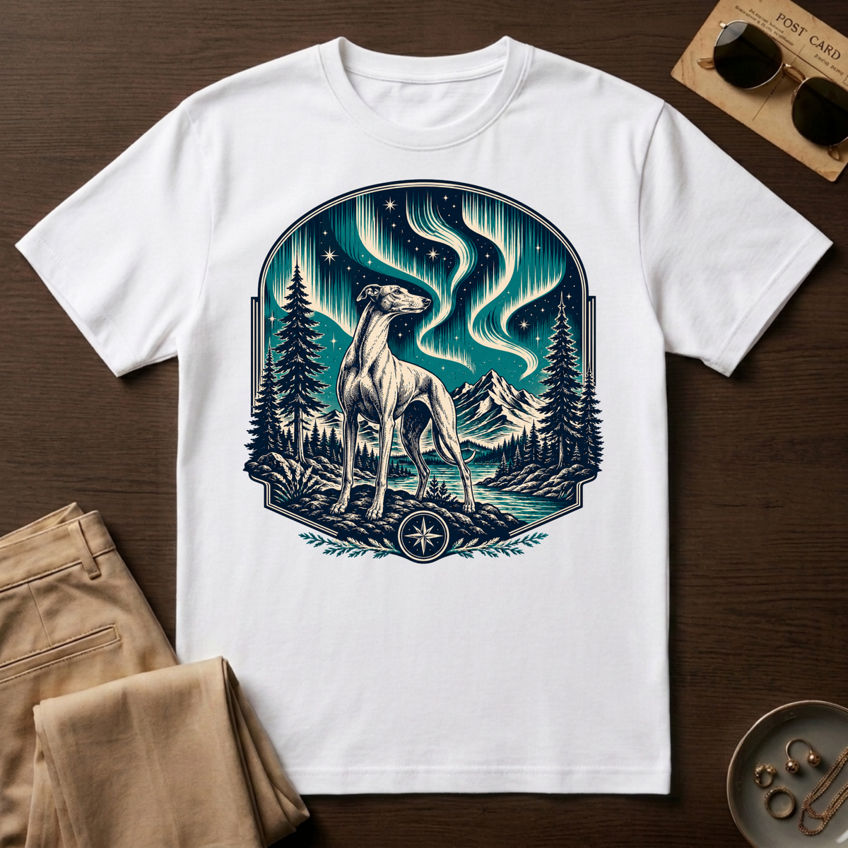 Northern Lights Greyhound T-Shirt